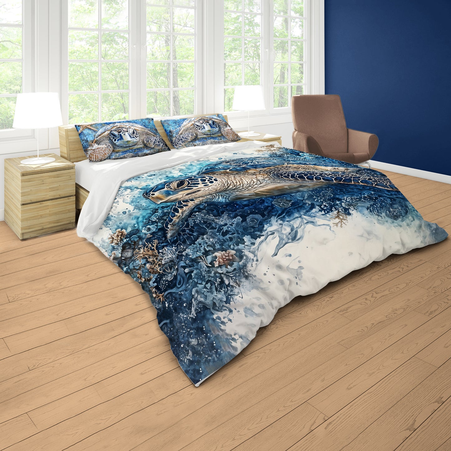 Turtle Ink Magic Duvet Cover Set