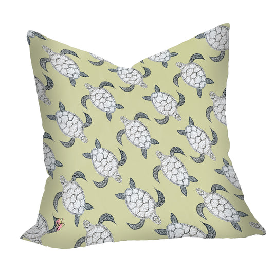 Turtle View Pattern On Chartreuse Scatter Luxury Scatter by Fifo