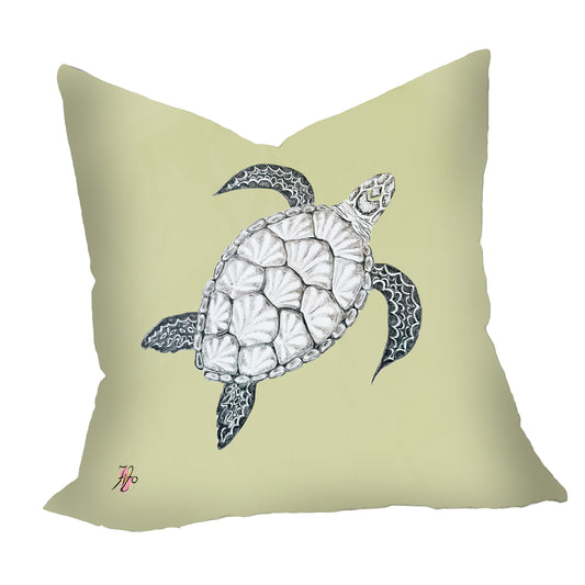 Turtle View Right On Chartreuse Scatter Luxury Scatter by Fifo