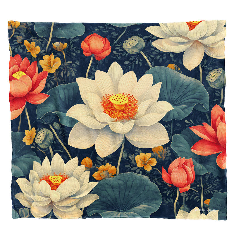 Twilight Bloom Light Weight Fleece Blanket by Wikus Schalkwyk