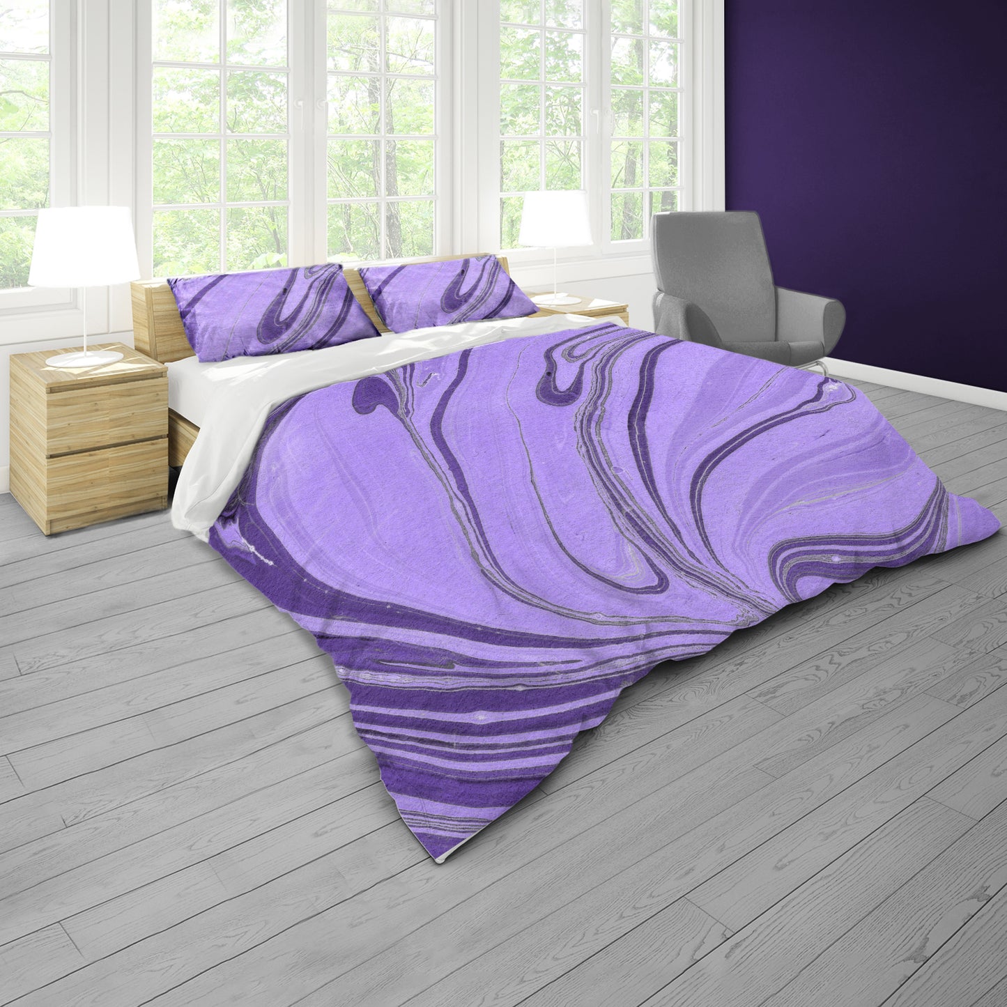Twilight Currents Duvet Cover Set