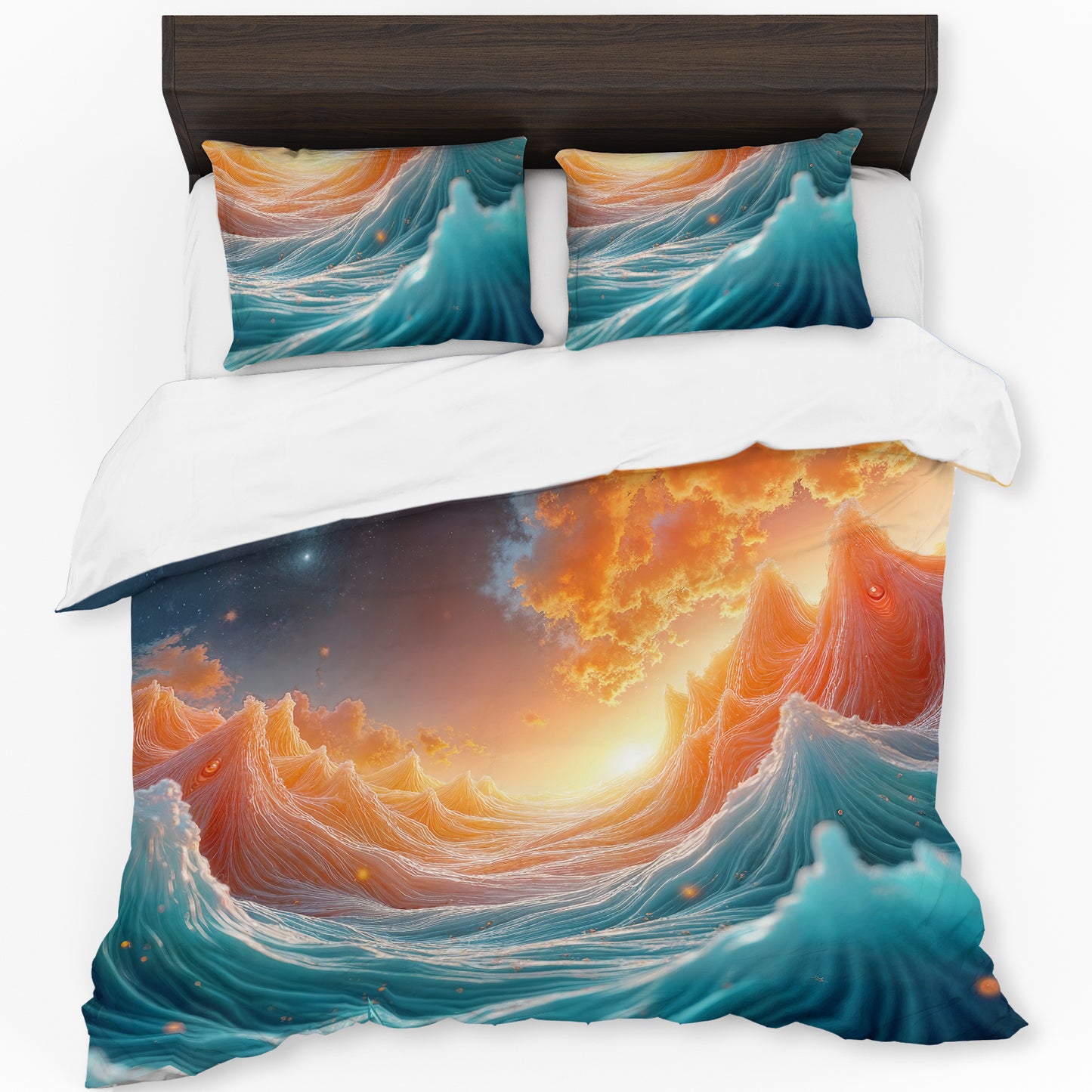 Twilight Ocean Current Duvet Cover Set