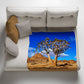 Twin Trees Light Weight Fleece Blanket By Annette Heymans