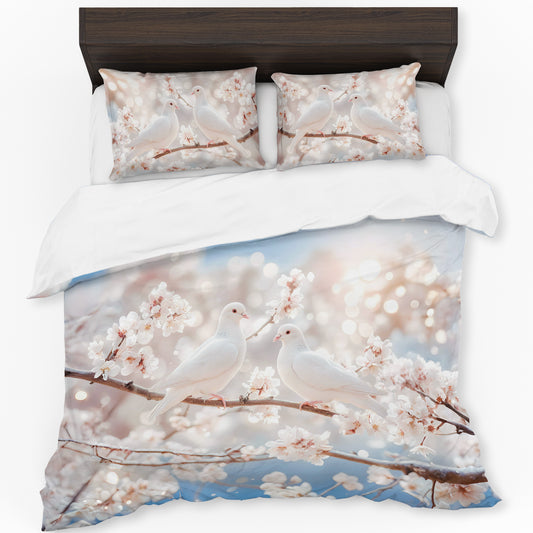 Two Souls in Flight Duvet Cover Set