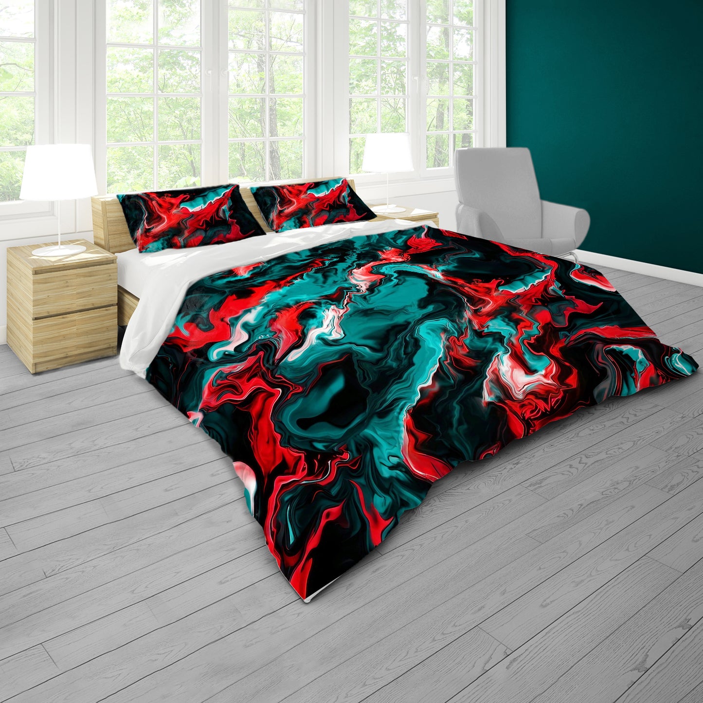 Two Tone Aurora Drift Duvet Cover Set