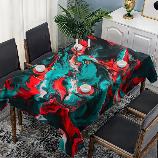 Two Tone Aurora Drift Rectangle Tablecloth