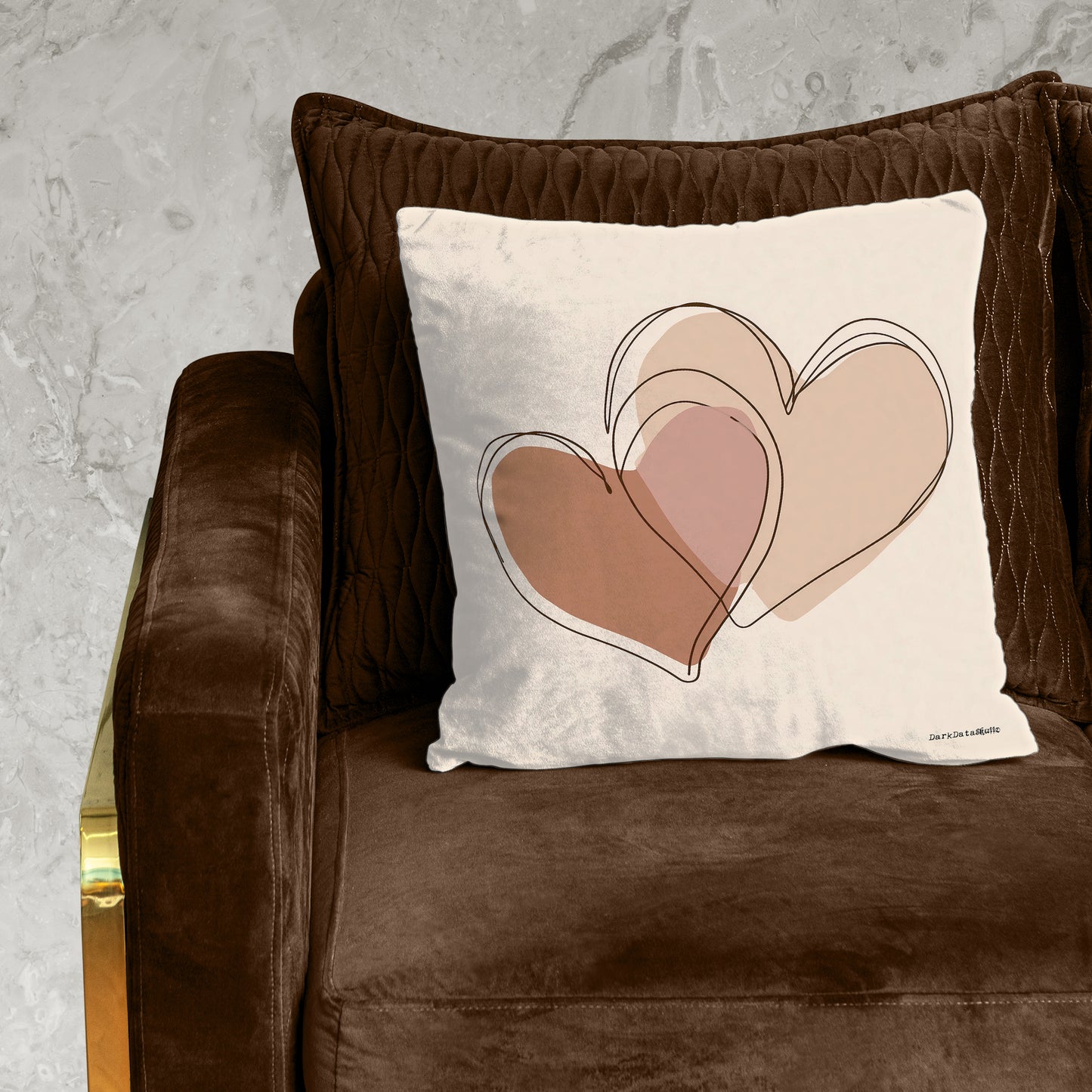 Two overlapping hearts Luxury Scatter by Wikus Schalkwyk