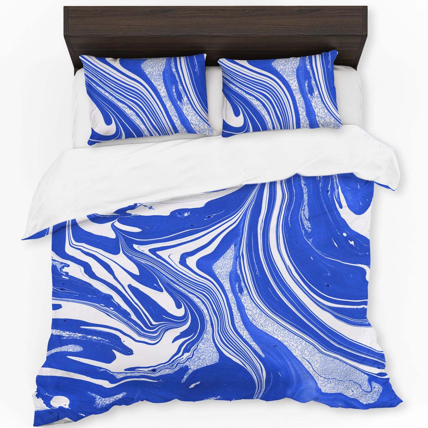 Ultramarine Currents Duvet Cover Set