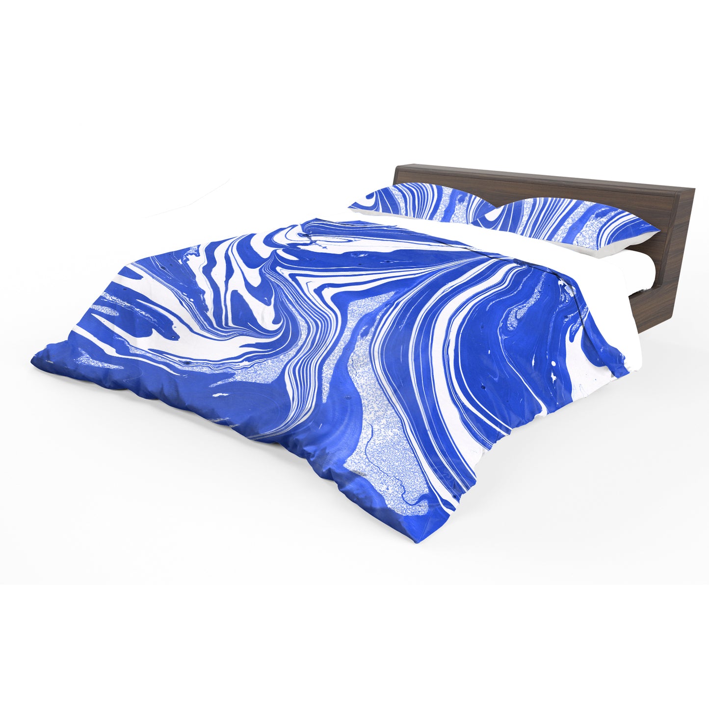 Ultramarine Currents Duvet Cover Set