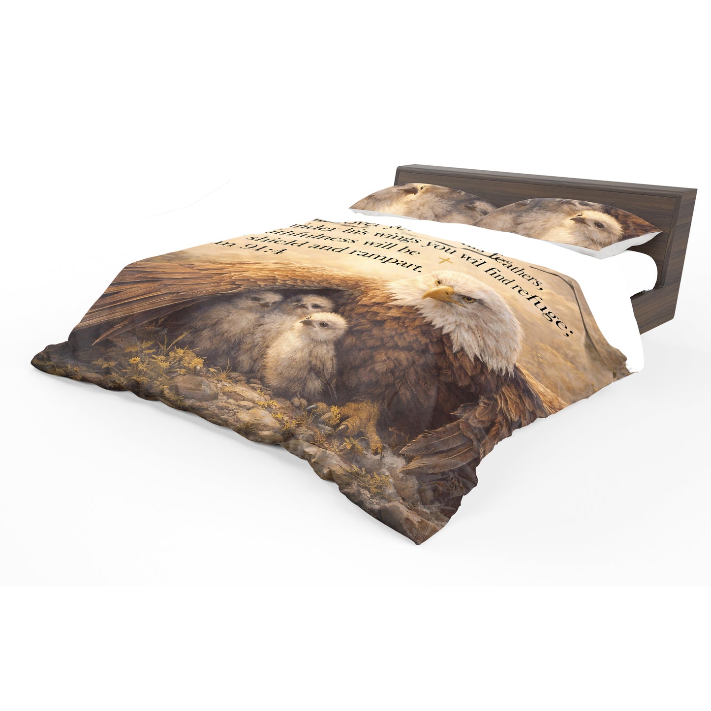 Under His Wings Duvet Cover Set