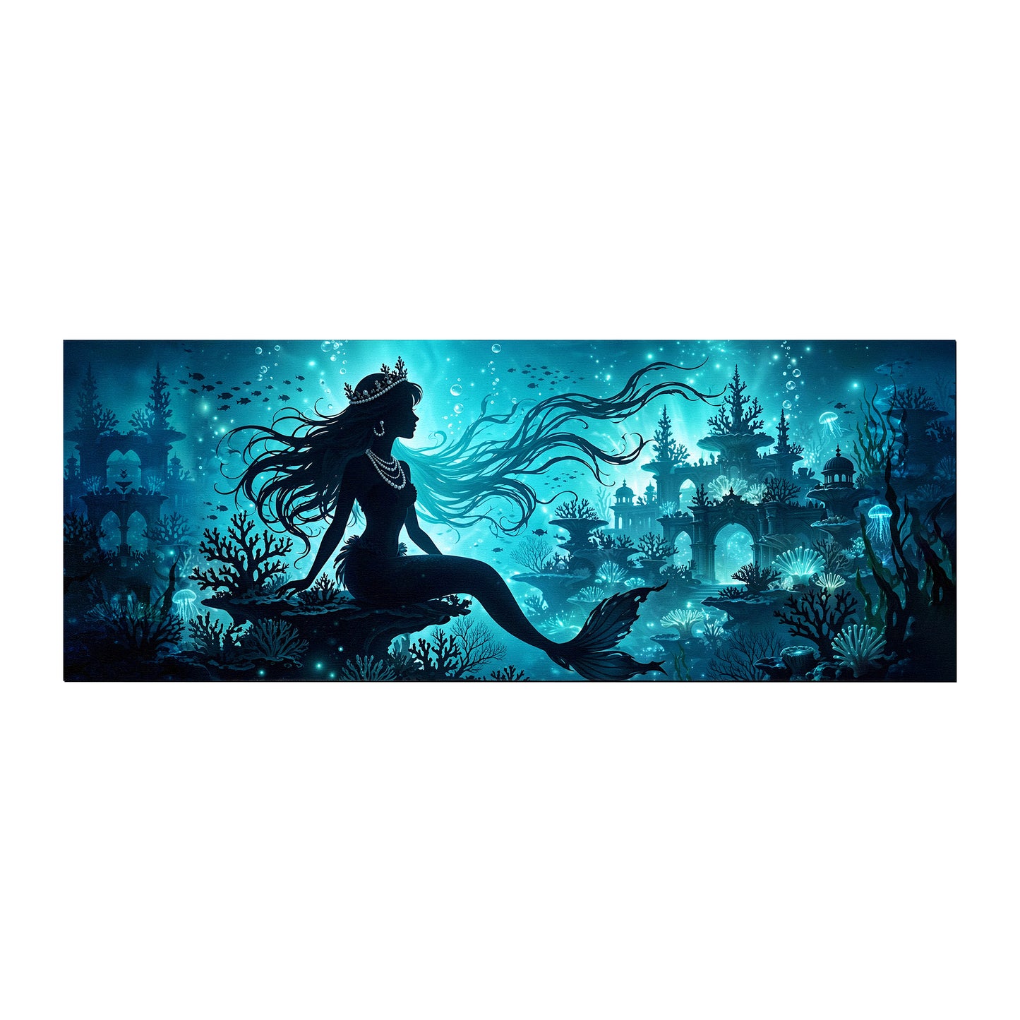 Underwater Castle Desk Pad