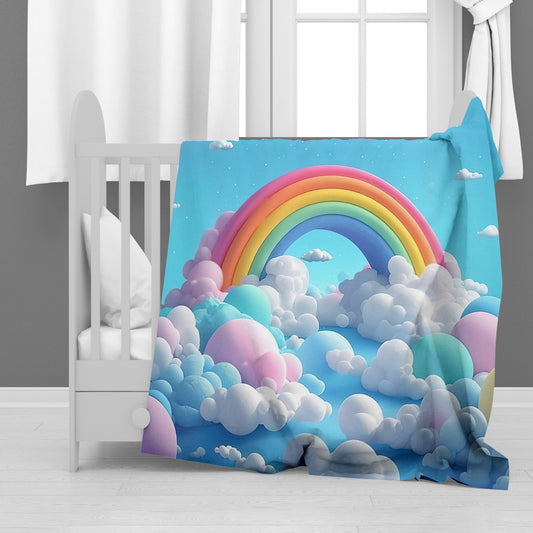 Up In The Clouds Minky Blanket