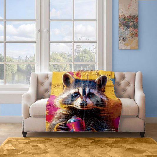 Urban Mischief Light Weight Fleece Blanket by Wikus Schalkwyk