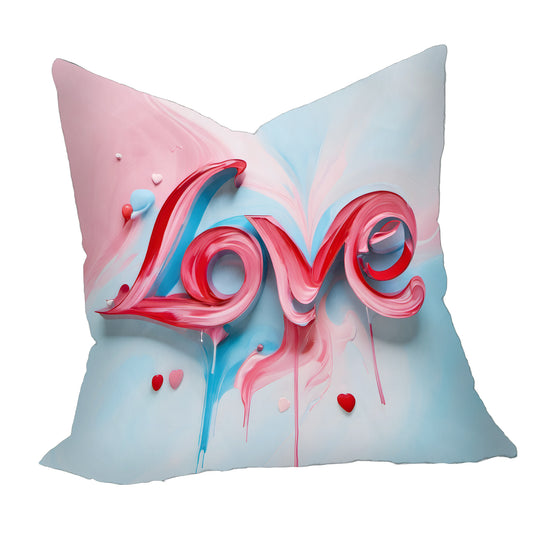 Love Painted Hearts Valentine's Scatter Cushion