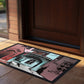 Vector Painted Houses Door Mat