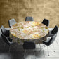 Veil of White Rose Round Tablecloth