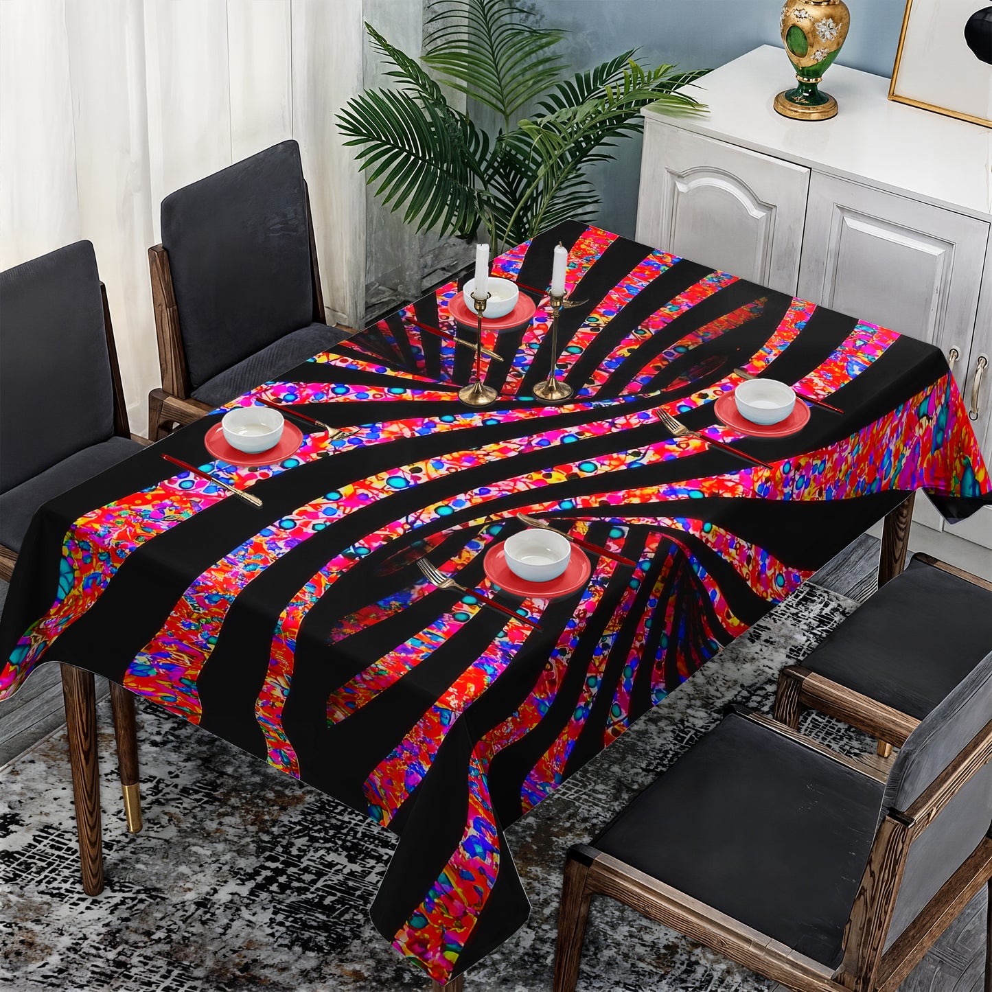Veins of Magic Rectangle Tablecloth