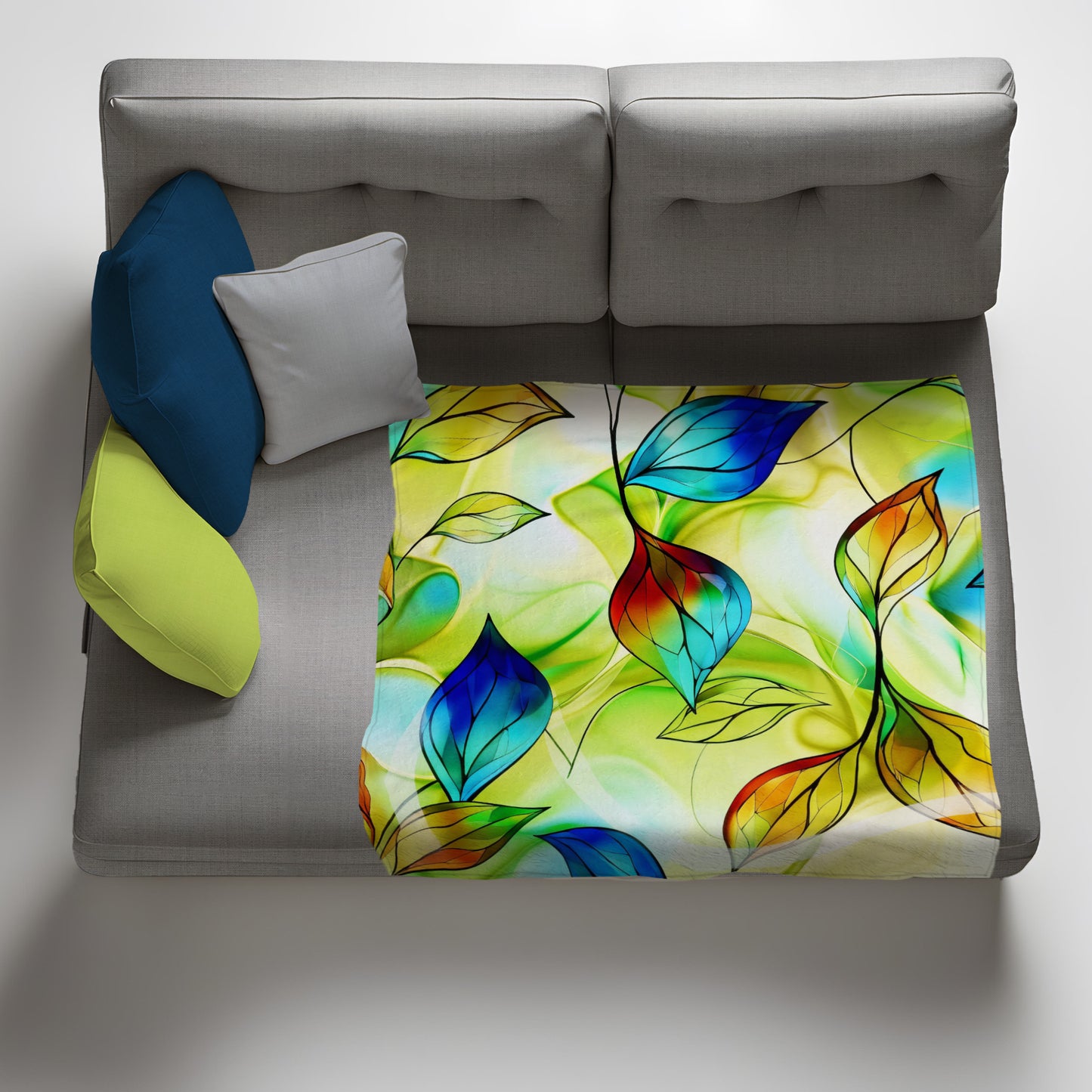 Veins of the Forest Light Weight Fleece Blanket