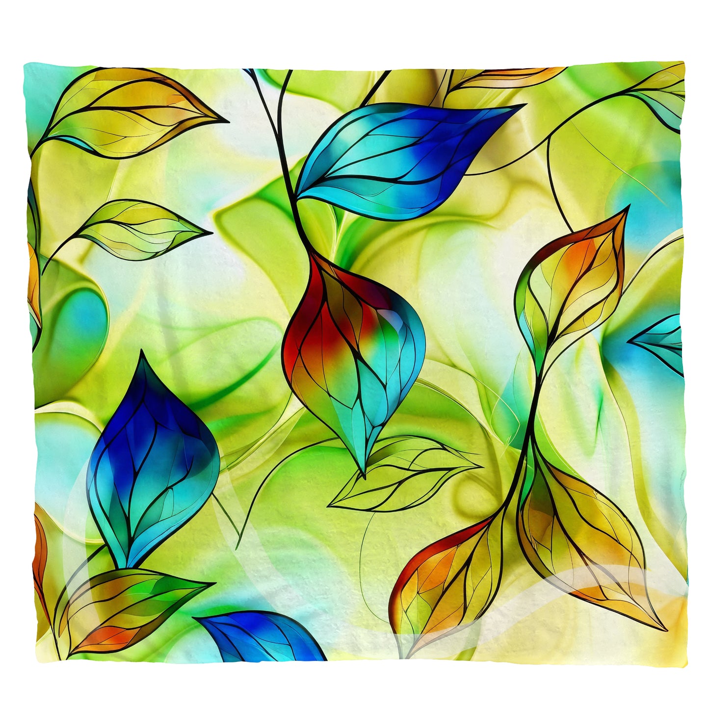 Veins of the Forest Light Weight Fleece Blanket