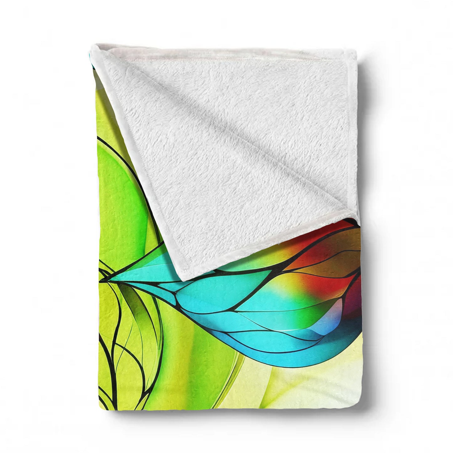 Veins of the Forest Light Weight Fleece Blanket