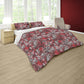 Vermilion Floral Veil Duvet Cover Set