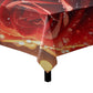 Vibrant Wet Rose Square Tablecloth