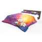 Vibrant Acrylic Lily Bloom Duvet Cover Set