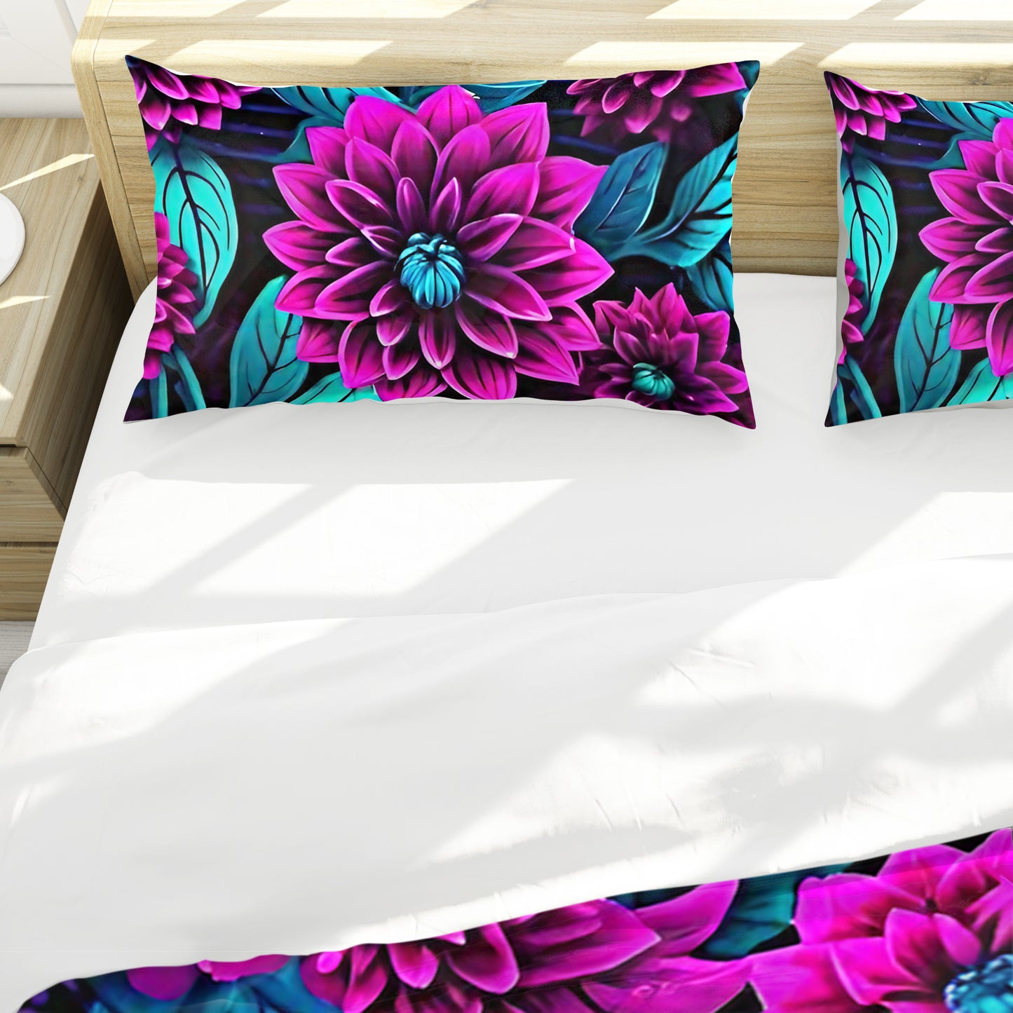 Vibrant Floral Flux Duvet Cover Set