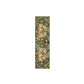 Victorian Floral Abstract on Green 160cm Table Runner
