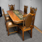 Victorian Floral Abstract on Green 160cm Table Runner