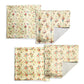 Victorian Paper Floral Art Luxury Scatter Covers Set of 4