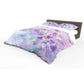 Victorian Purple Petals Duvet Cover Set