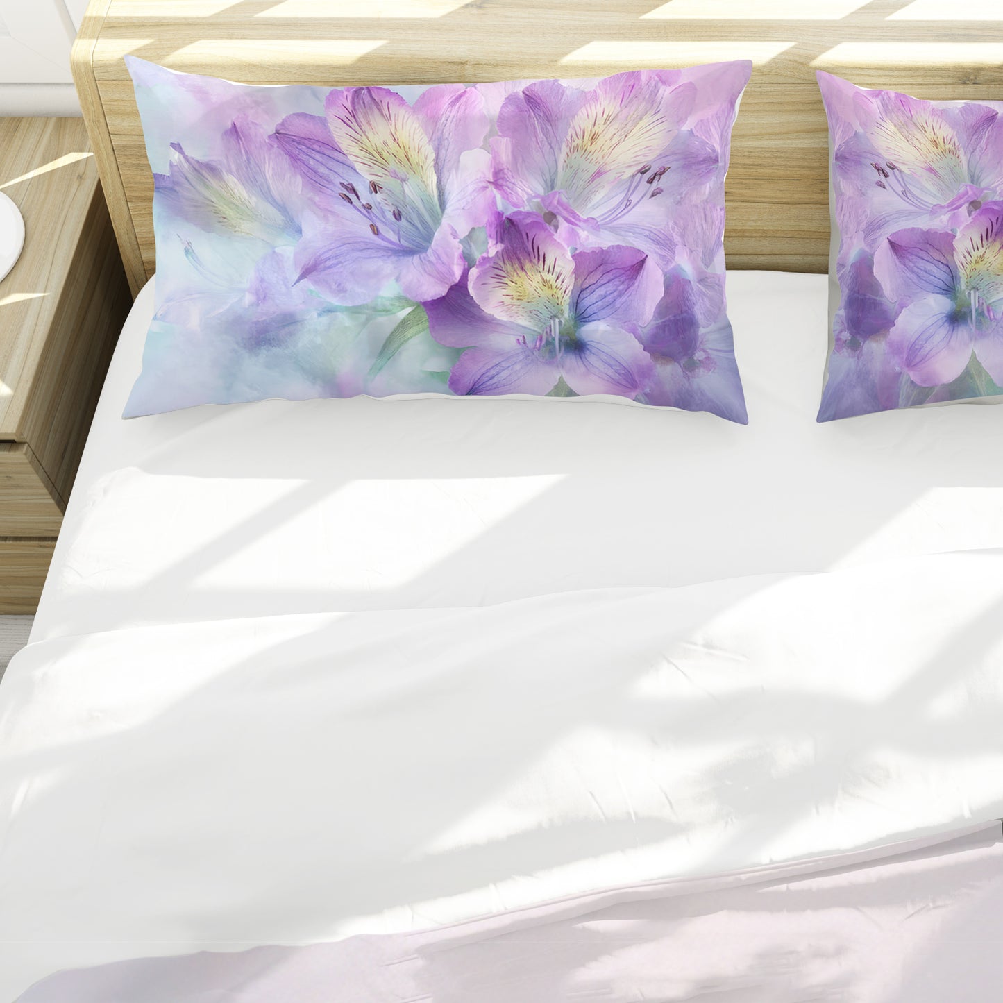 Victorian Purple Petals Duvet Cover Set
