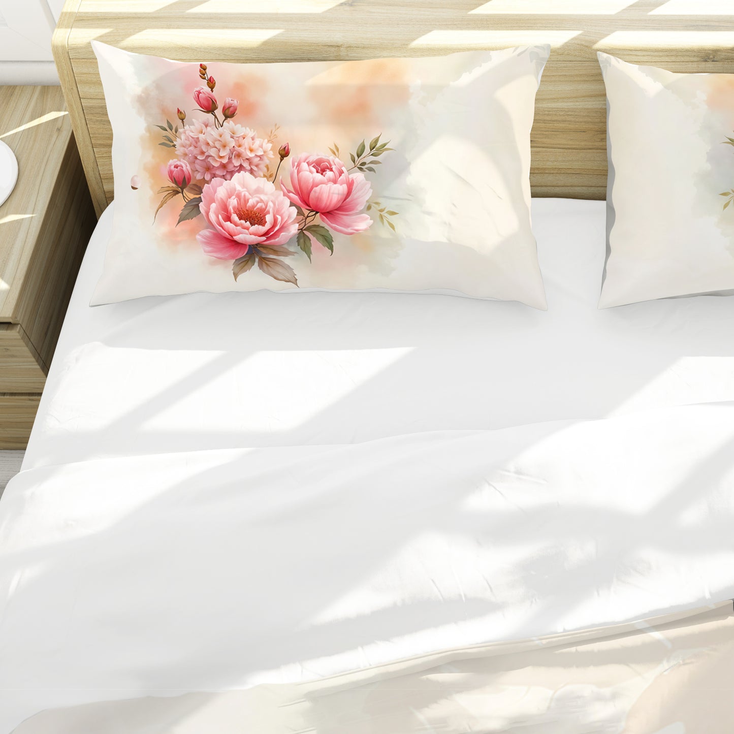 Vinatge Pink Peony Duvet Cover Set