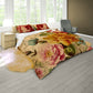 Vintage Antique Floral Duvet Cover Set