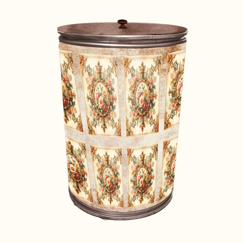 Vintage Brooches Drum Decoupage