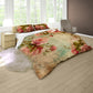 Vintage Floral Canvas of Time Duvet Cover Set