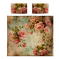 Vintage Floral Canvas of Time Duvet Cover Set