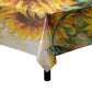 Vintage Painted Sunflower Field Square Tablecloth