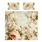 Vintage Rose Sepia Bloom Duvet Cover Set