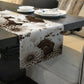 Vintage Sepia Flowers Table Runner by Mark van Vuuren
