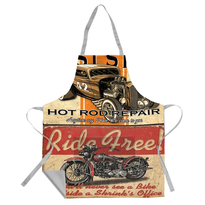 Vintage Sign Medium Length Apron
