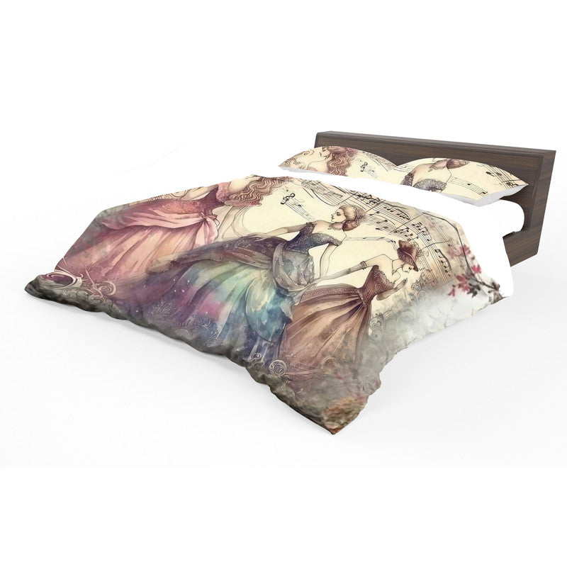 Vintage Victorian Ladies Duvet Cover Set