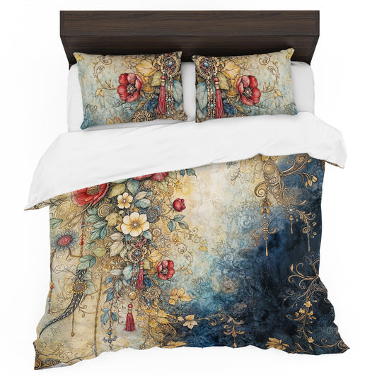 Vintage Beauty Duvet Cover Set