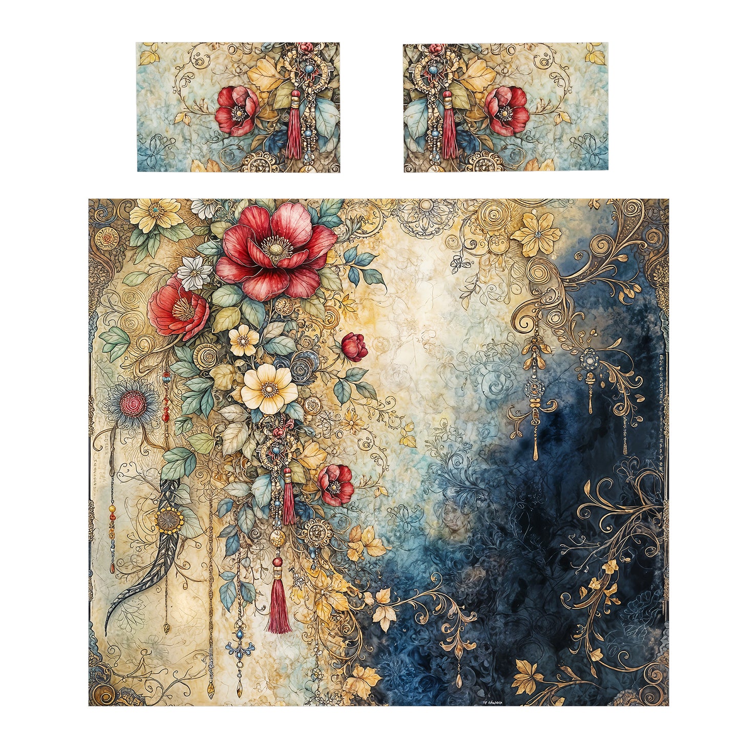 Vintage Beauty Duvet Cover Set