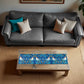 Vintage Birds On Blue 160cm Table Runner