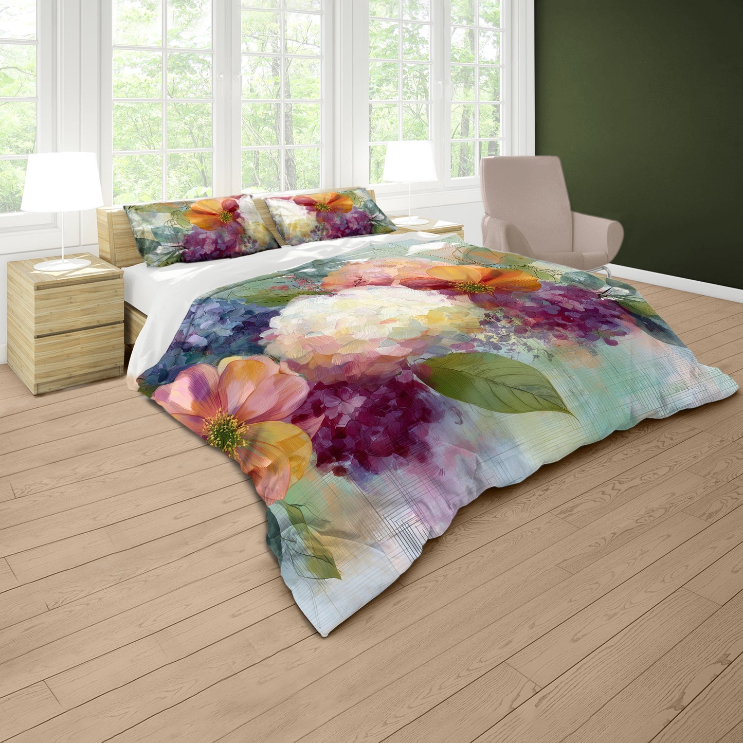Vintage Bloom Duvet Cover Set by Wikus Schalkwyk