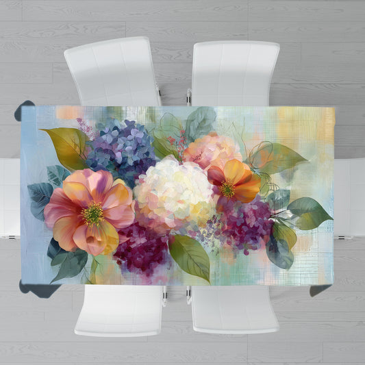 Vintage Bloom Rectangle Tablecloth by Wikus Schalkwyk