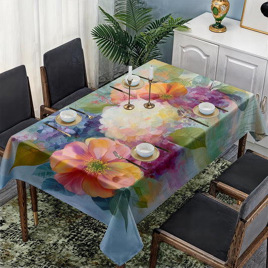 Vintage Bloom Rectangle Tablecloth by Wikus Schalkwyk