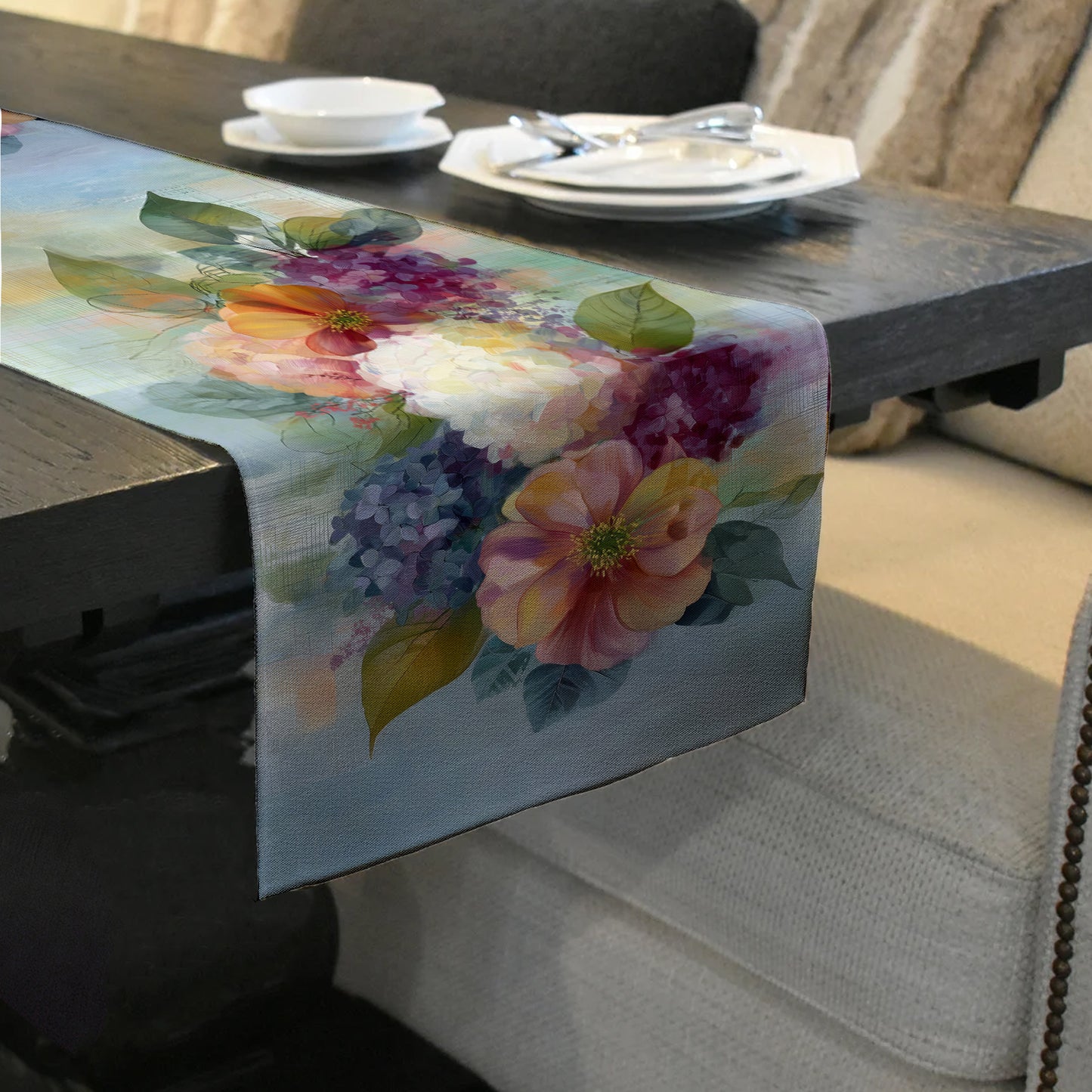 Vintage Bloom Table Runner by Wikus Schalkwyk